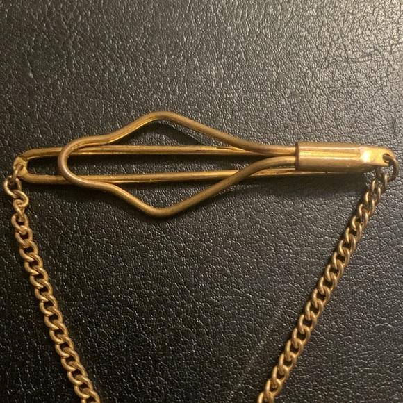 Vintage Tie Clip Sun Naval design Tee Bar Anchor Wings - Picture 4 of 5